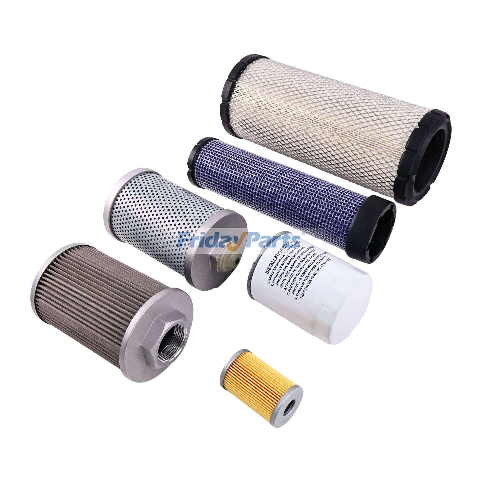 Excavator Filter Service Kit