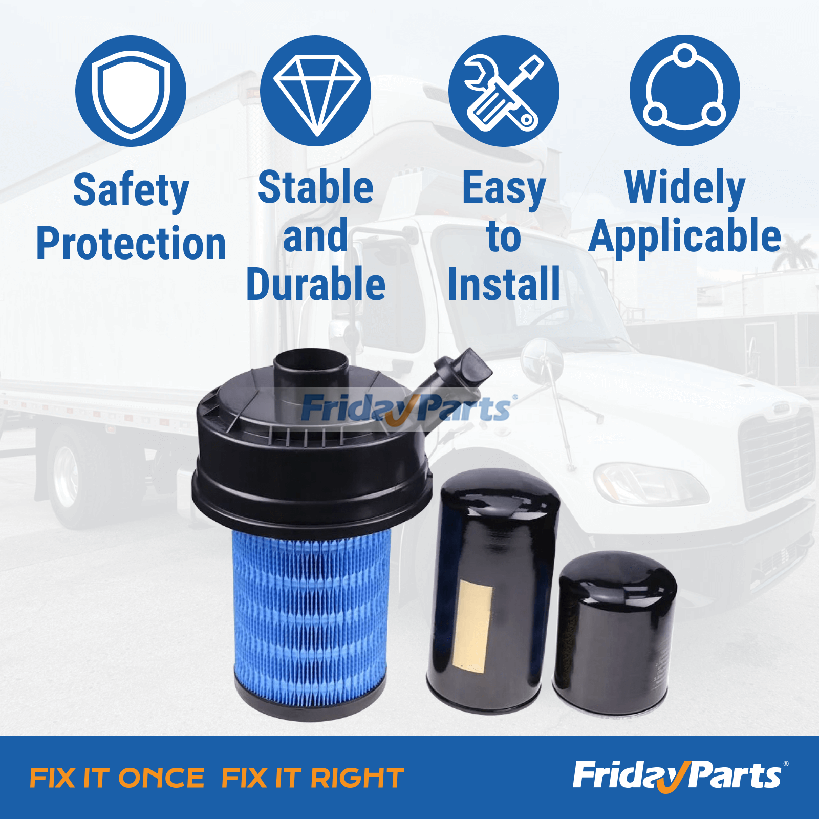 Thermo King Filter Set with High Filtration Efficiency and Reliable Engine Protection