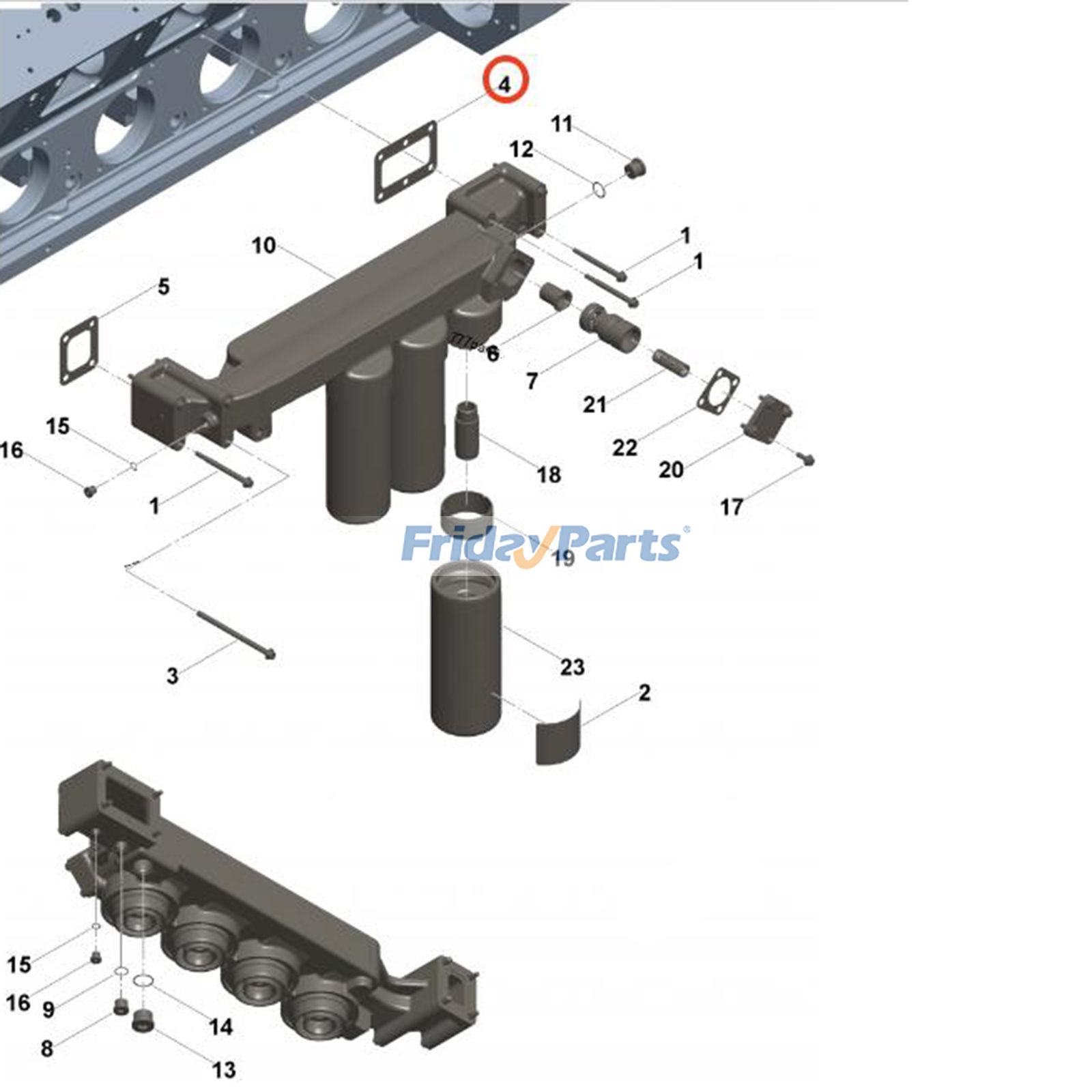 Junta de culata 4066135 para motor Cummins QSK60 CM2350 K38 QSK45 QSK78 Komatsu Truck AFE48 Para KOMATSU