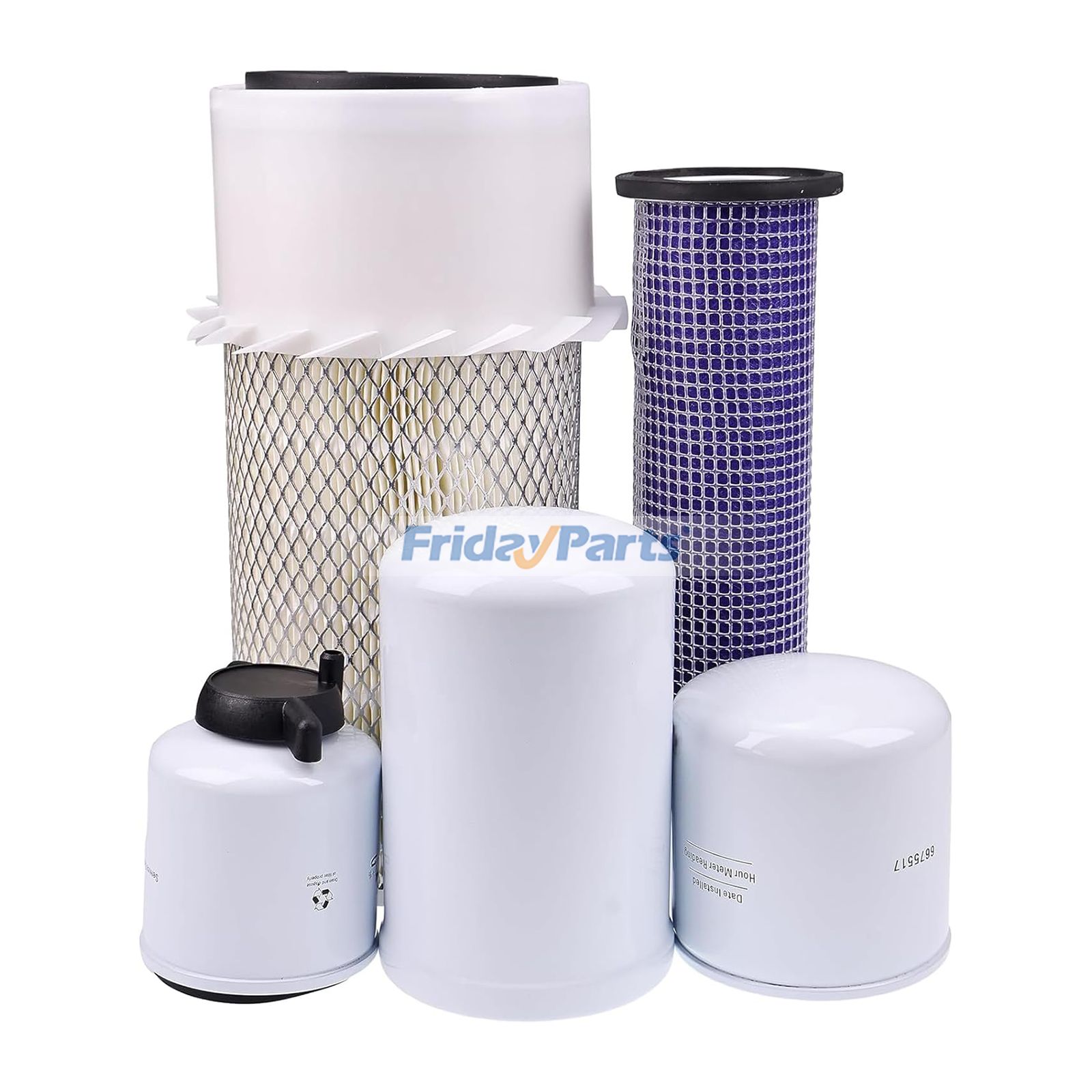 Filter Kit 6598362 6598492 6667352 6675517 6661248 for Bobcat Loader 751 753 763 773 7753 753G 763G 773G S130 S150 S160 S175 S185 S205 T140 T180 T190