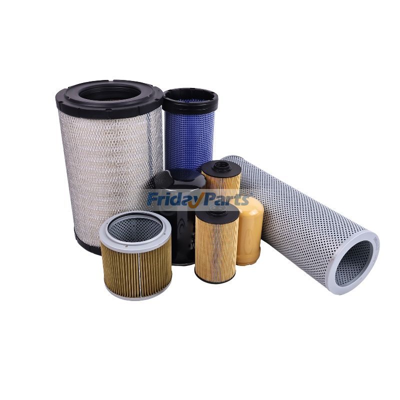 Kit de filtro para motor Isuzu 4HK1 CASE Escavadeira CX240B CX210B para Escavadora 