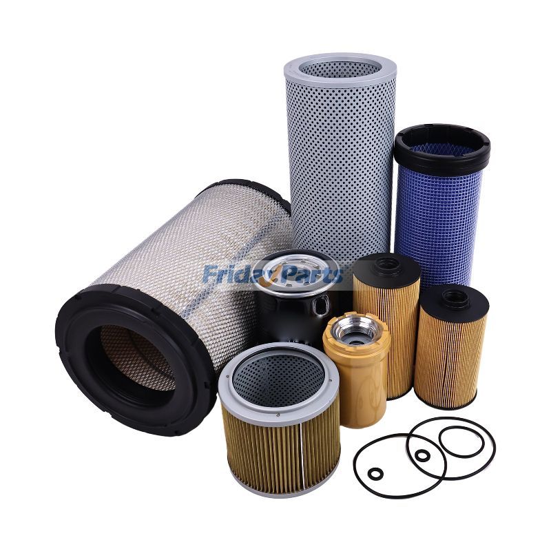 Escavadora  Para CASE - Kit de filtro para motor Isuzu 4HK1 CASE Escavadeira CX240B CX210B