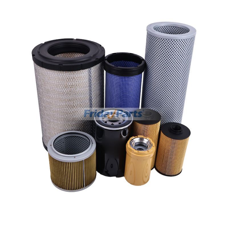 Kit de filtro para motor Isuzu 4HK1 CASE Escavadeira CX240B CX210B FridayParts