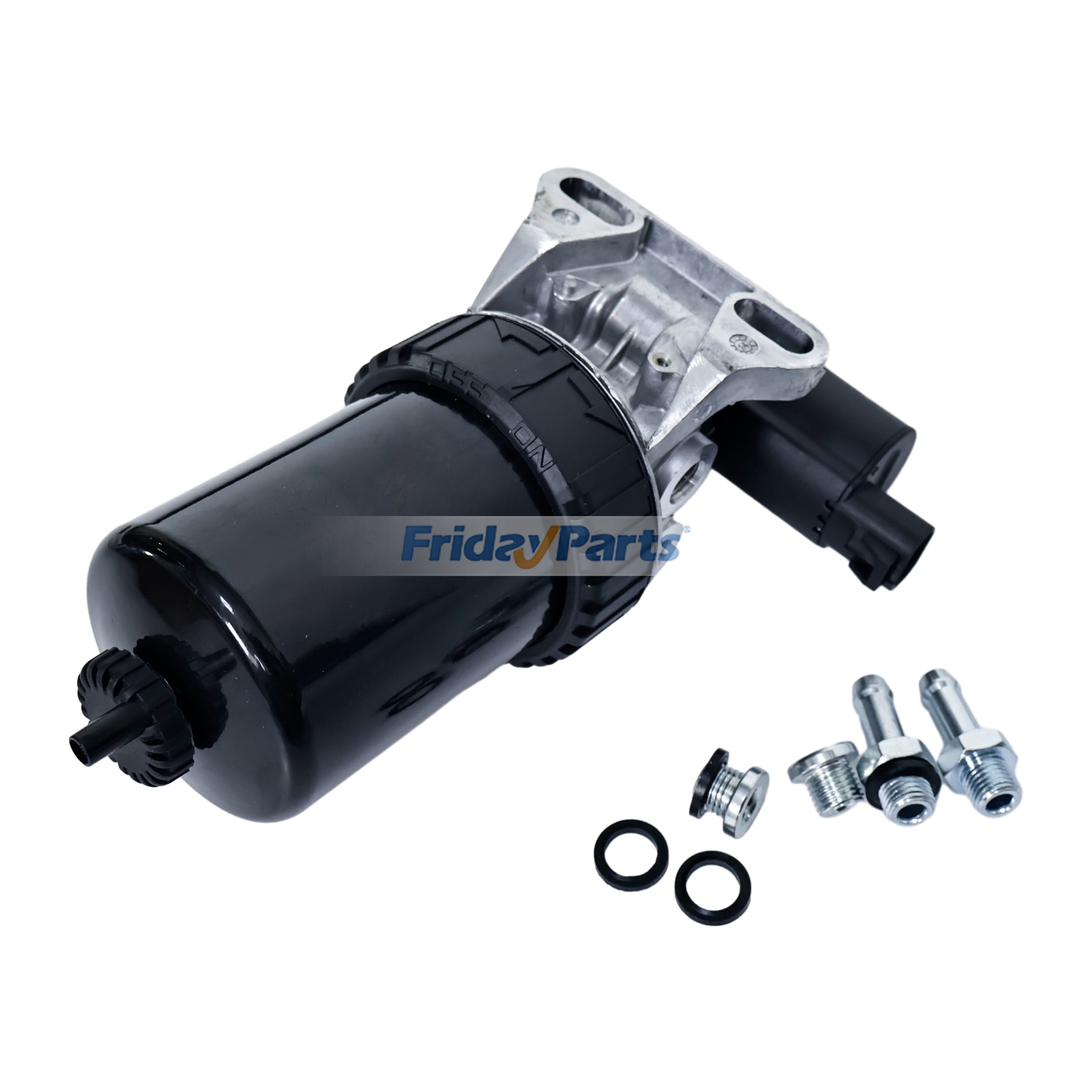 Conjunto do filtro de combustível final com bomba de alimentação AT443179 para motor John Deere 4045 e carregadeira 310K, 310L, 310SK, 310SL, 315SL e 320P. FridayParts