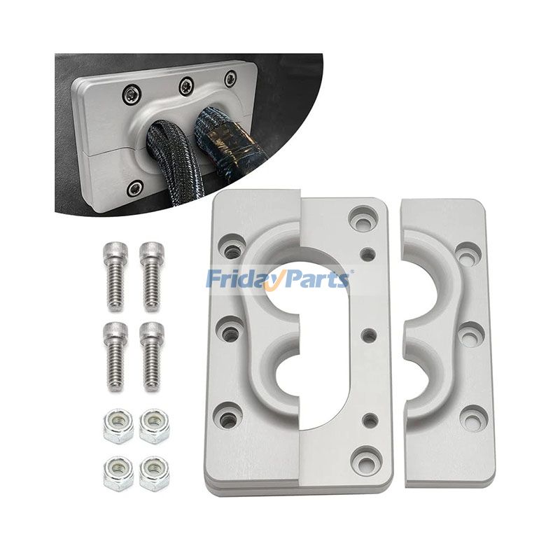 Fire Wall Pass Through Raw Bracket MQ-A09N1401ALS1 for Holley Terminator X Max Billet