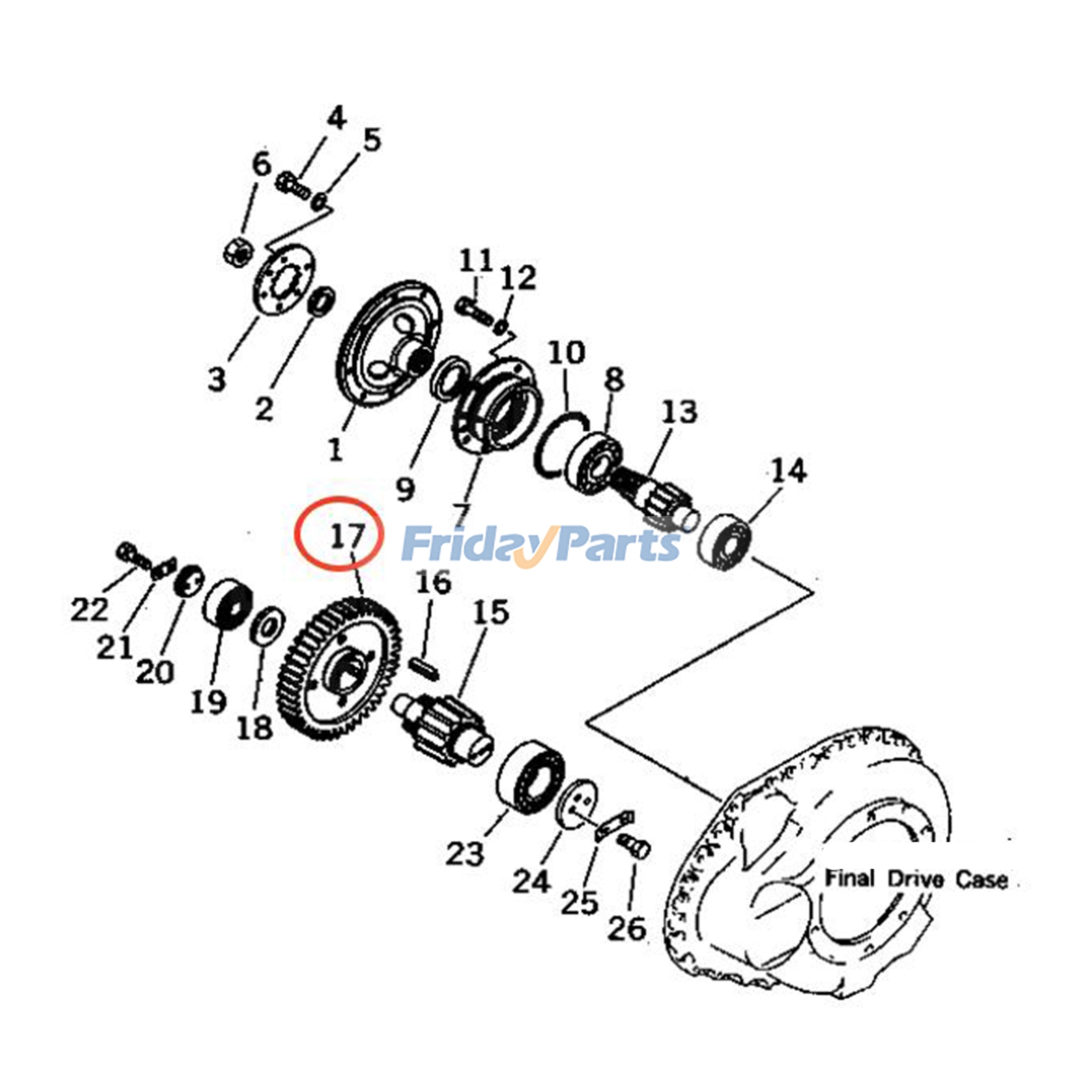 Primeira engrenagem 154-27-11313 para motor Komatsu S6D125E-2 Dozer D85A-21 D85C-21-A D85E-21 D80E-18 D85P-21 para Trator de Esteiras,Motor
