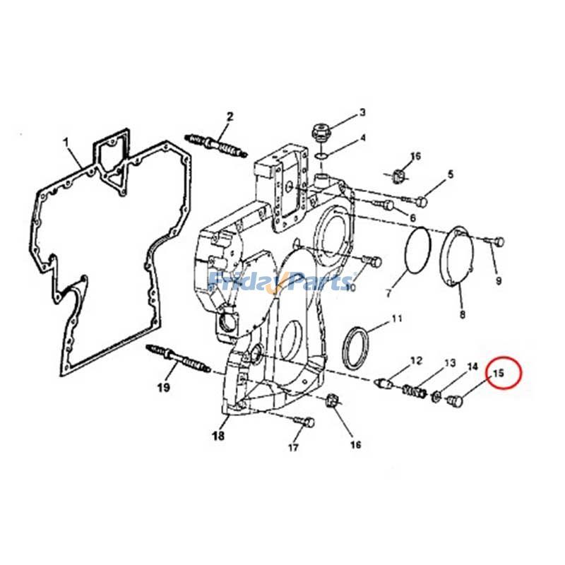 Bouchon de montagepour Bulldozer,Moteur,Pelle,Chariot Élévateur,Chargeur,Niveleuse,Débusqueur,Chariot Télescopique,Tracteur