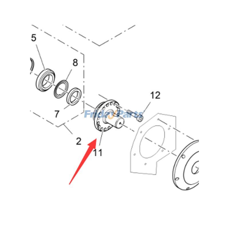 Flange Shaft Asphalt Paver for Other Construction Equipment