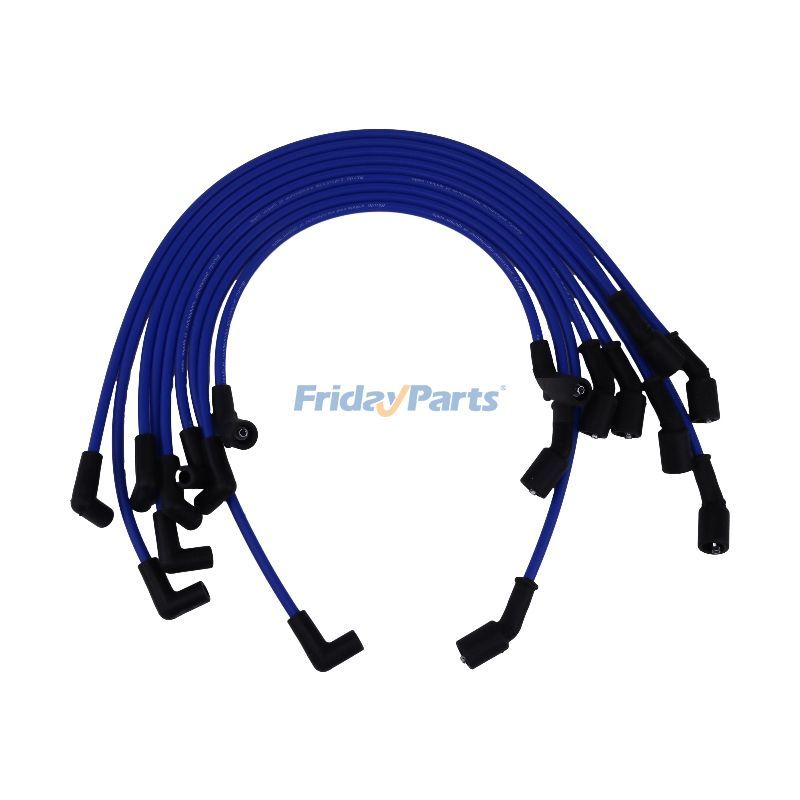 Juego de cables de encendido de bujía de tapa plana 84-863656A1 para inyección de combustible multipunto Mercruiser MPI V8 6.2L