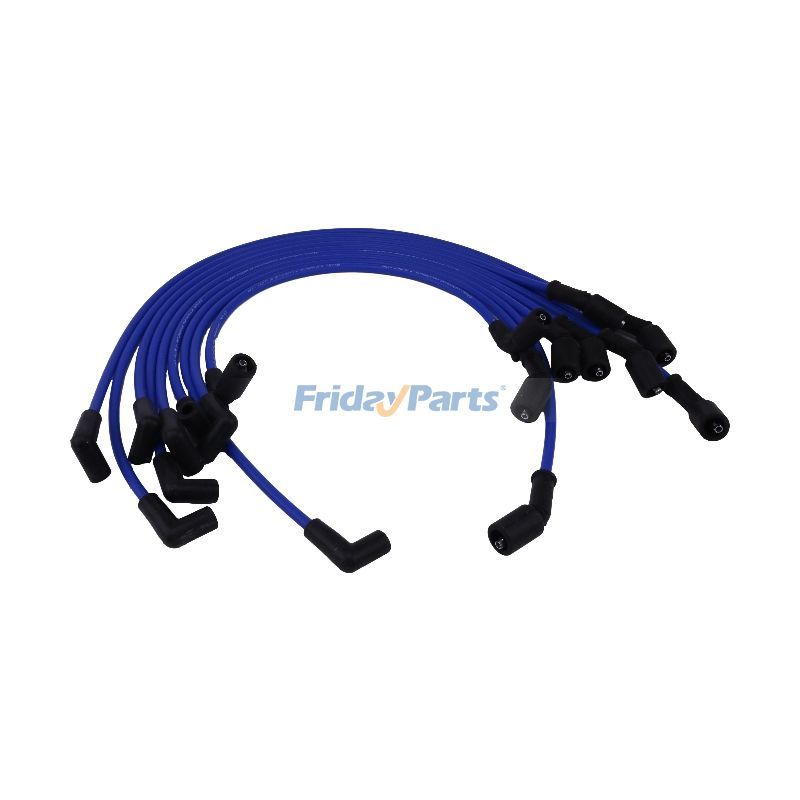 Juego de cables de encendido de bujía de tapa plana 84-863656A1 para inyección de combustible multipunto Mercruiser MPI V8 6.2L 