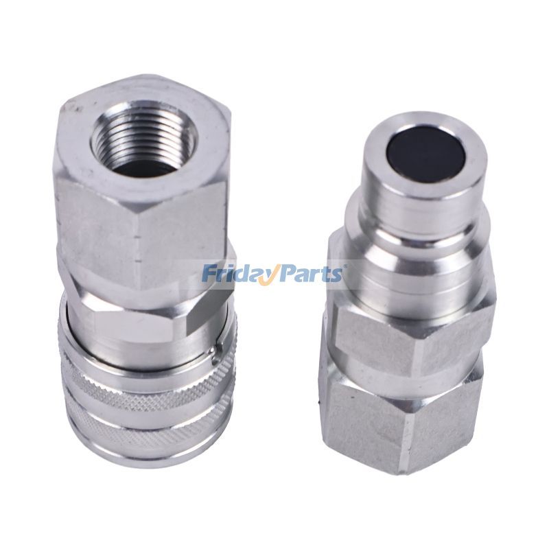 Flat Face Hydraulic Coupler Kit 7411975 7411976 for Bobcat