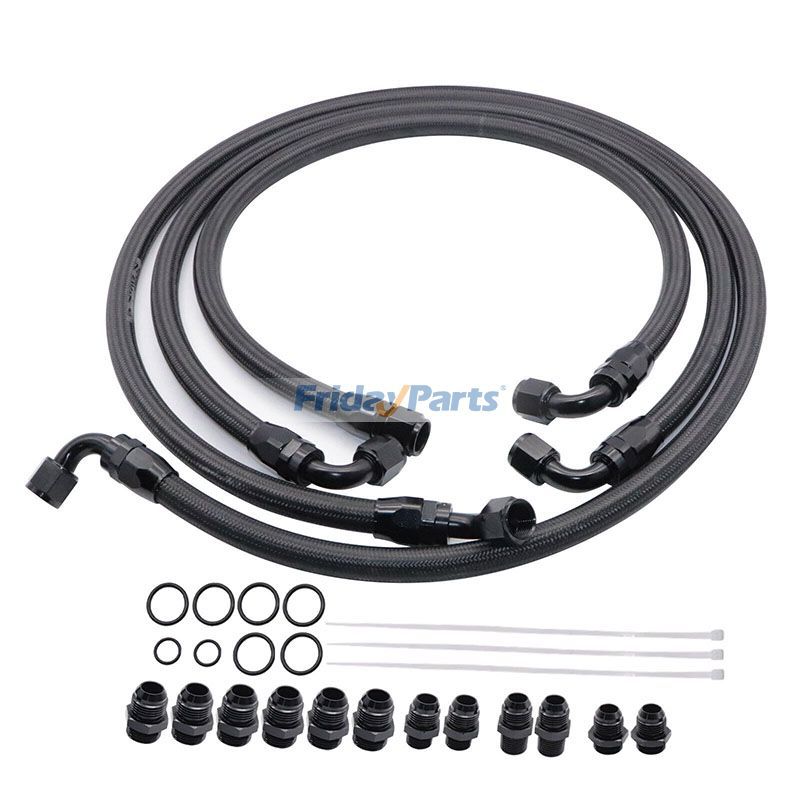Fleece Transmission Cooler Lines Kit 21101404 for Duramax Engine LB7 LLY 6.6L Chevrolet GMC 2001-2005
