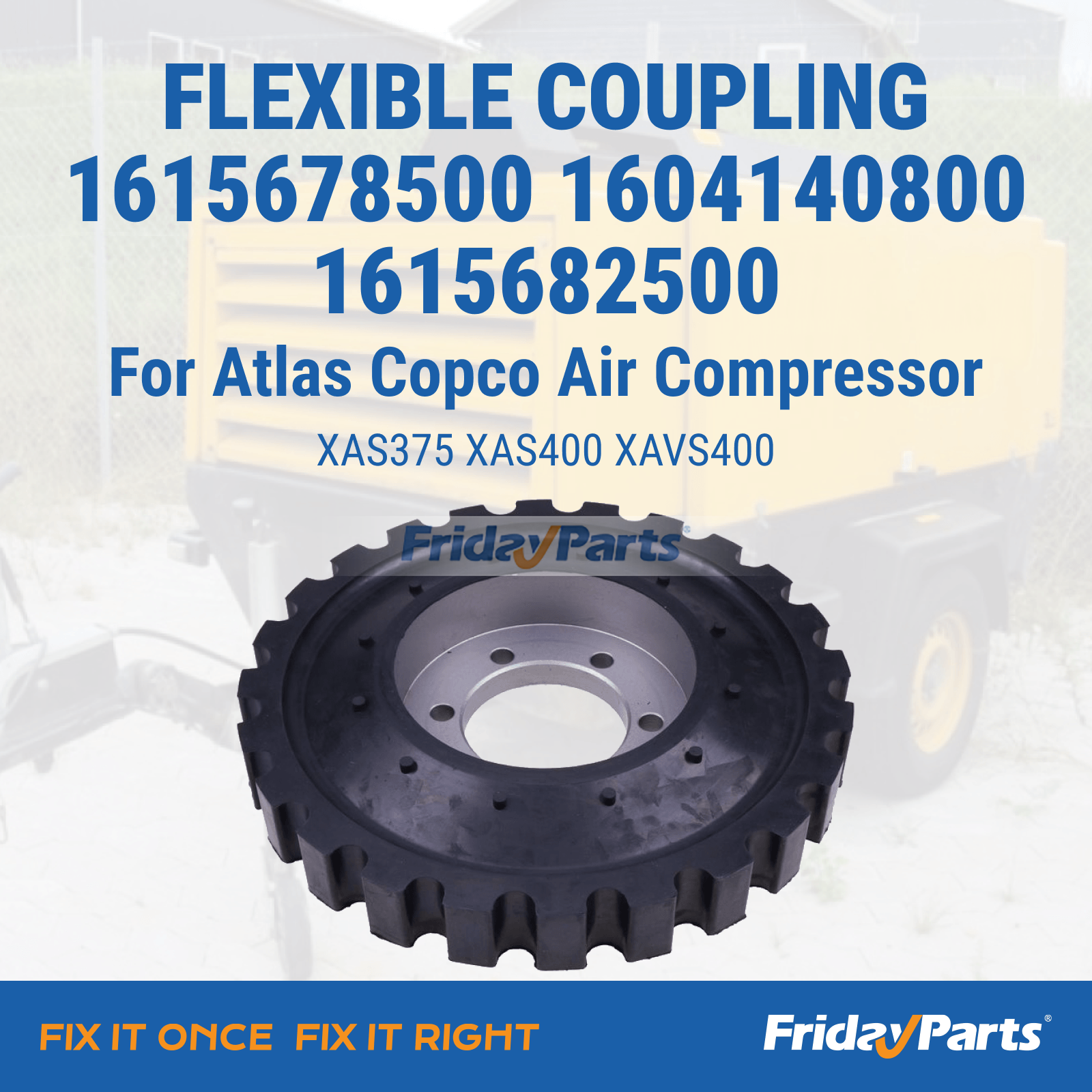 Accouplement flexiblepour Compresseur d'Air