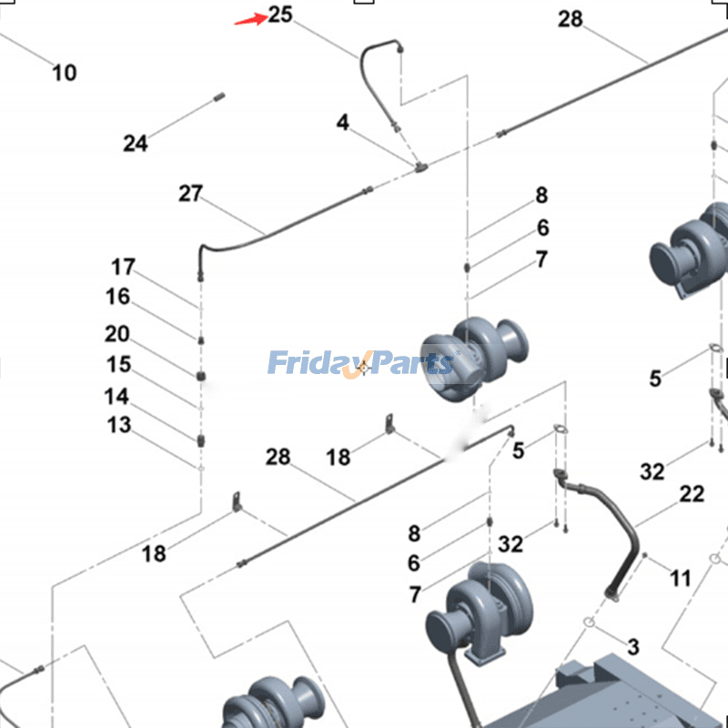 Flexible Hose for Engine