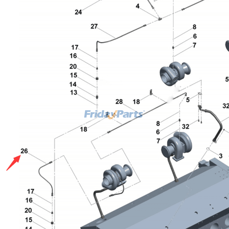 Flexible Hose for Engine