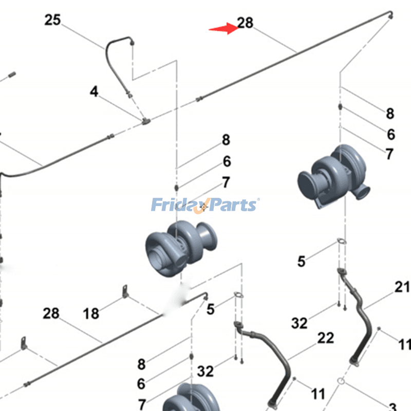Flexible Hose for Engine