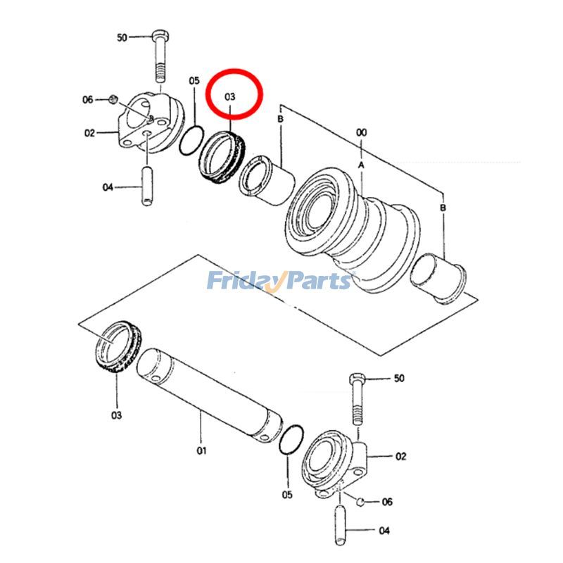 Floating Seal Hitachi ZX270-3 ZX330-3 ZX350H-3 ZX350K for Excavator