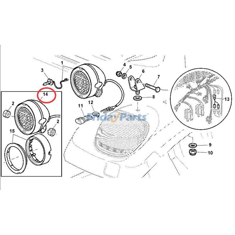 Flutlichtstrahler 6120für Traktor,Sonstiges