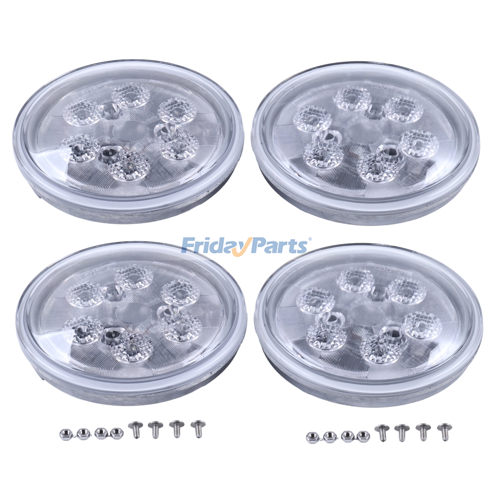 4 Pieces LED Floodlamp Headlight AF3892R AR21059 RE285628 RE285629 for John Deere Tractor 3020 4020 2520 2510 4010 2040 2840 2940 4320 4520 4620 7020