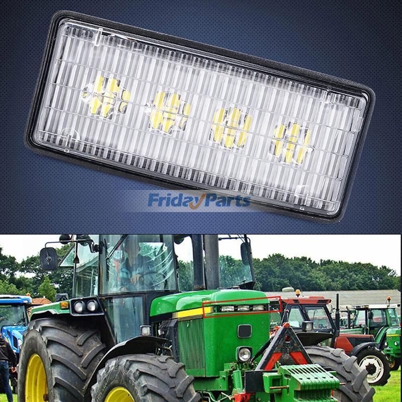 Dozer,Tractor 2"x5" Rectangular 10-30V 20W CREE 2000lm 6000K LED Work Light 6200 6300