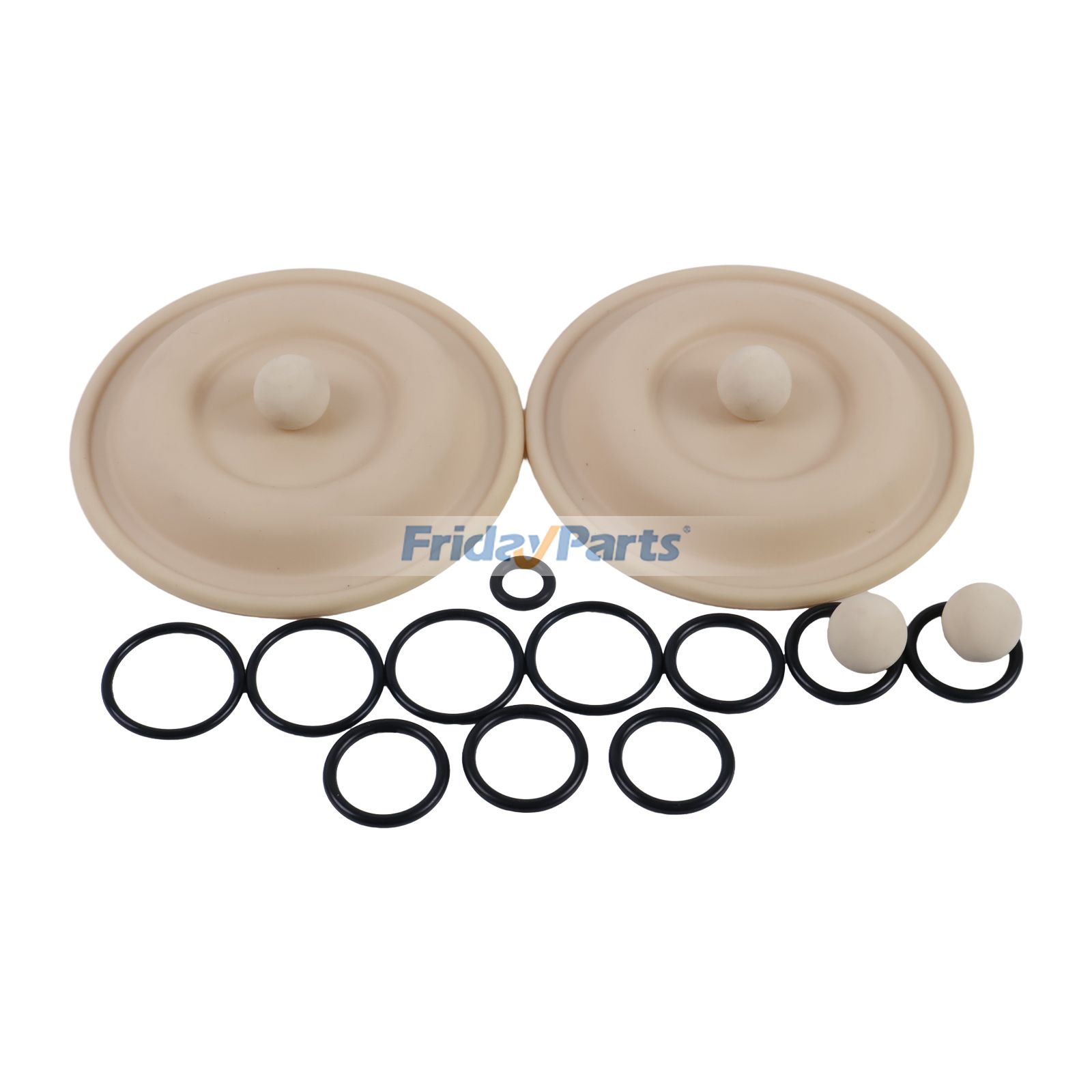 Flüssigkeitsabschnittssatz 637140-EB für Ingersoll Rand ARO Classic Style Membranpumpe 66605X-X