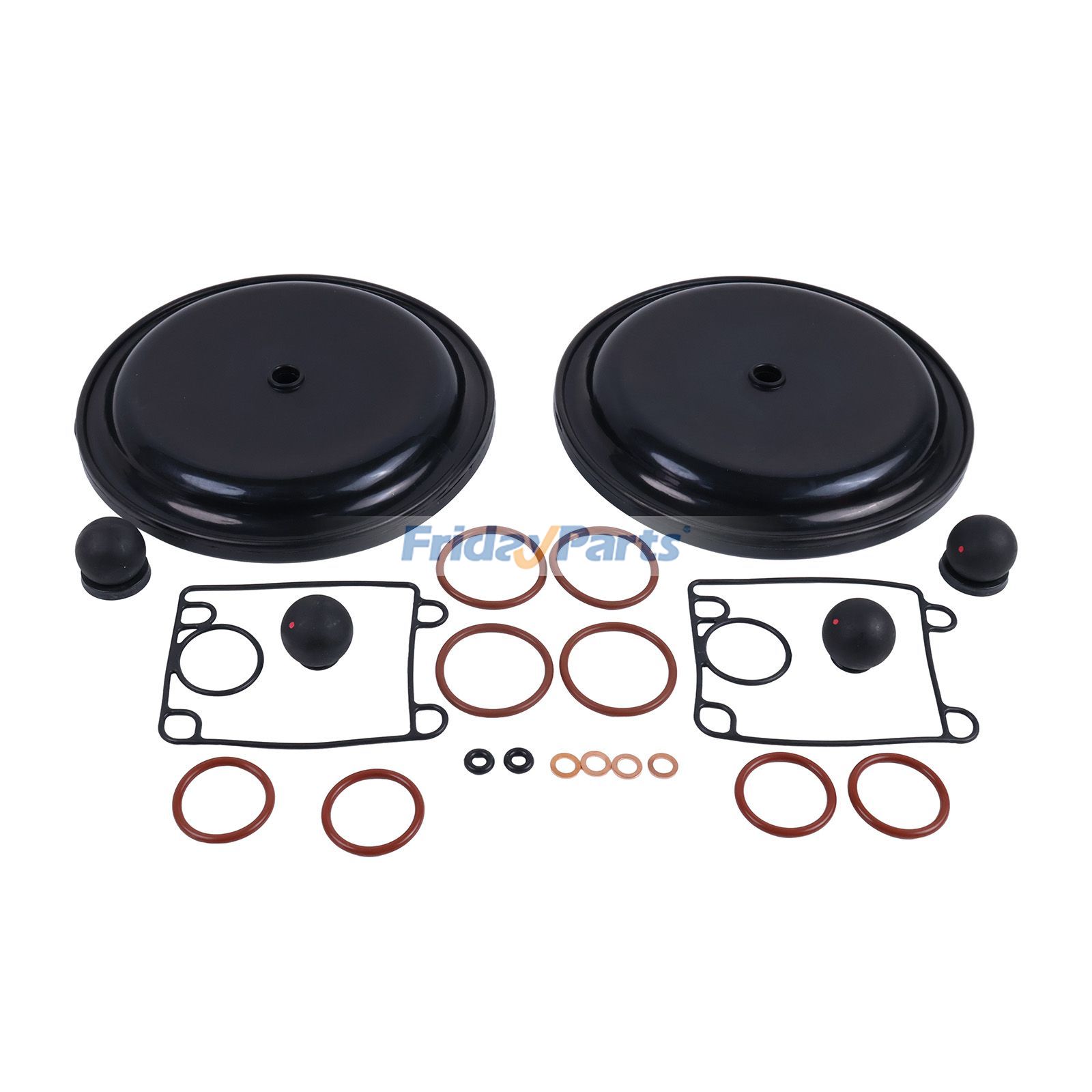 Flüssigkeitsabschnitt-Reparatursatz 637401-GG für luftbetriebene Doppelmembranpumpe ARO von Ingersoll Rand