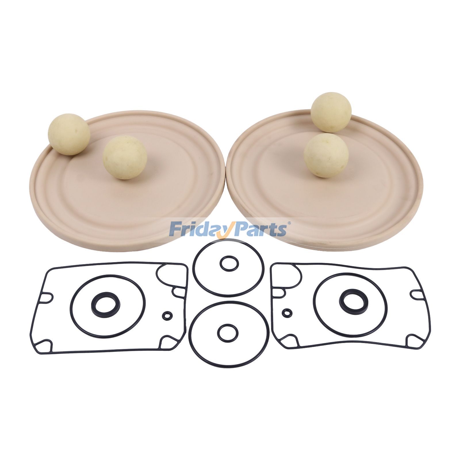 Flüssigkeitsabschnitt-Wartungssatz 637309-AA für Ingersoll Rand ARO-Membranpumpe