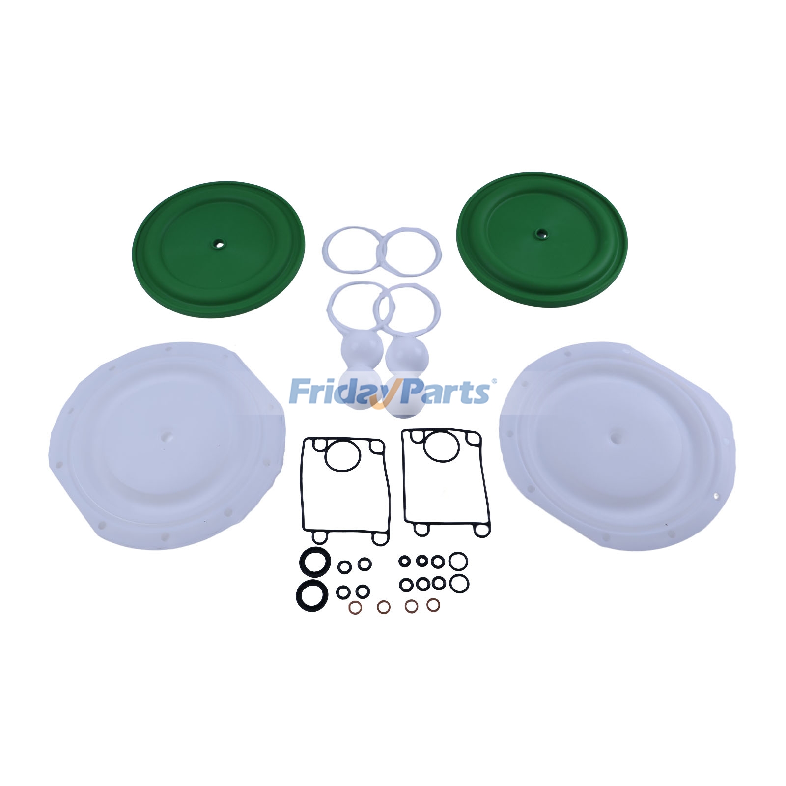 Fluid Section Service Kit 637375-TT for Ingersoll Rand ARO Diaphragm Pump