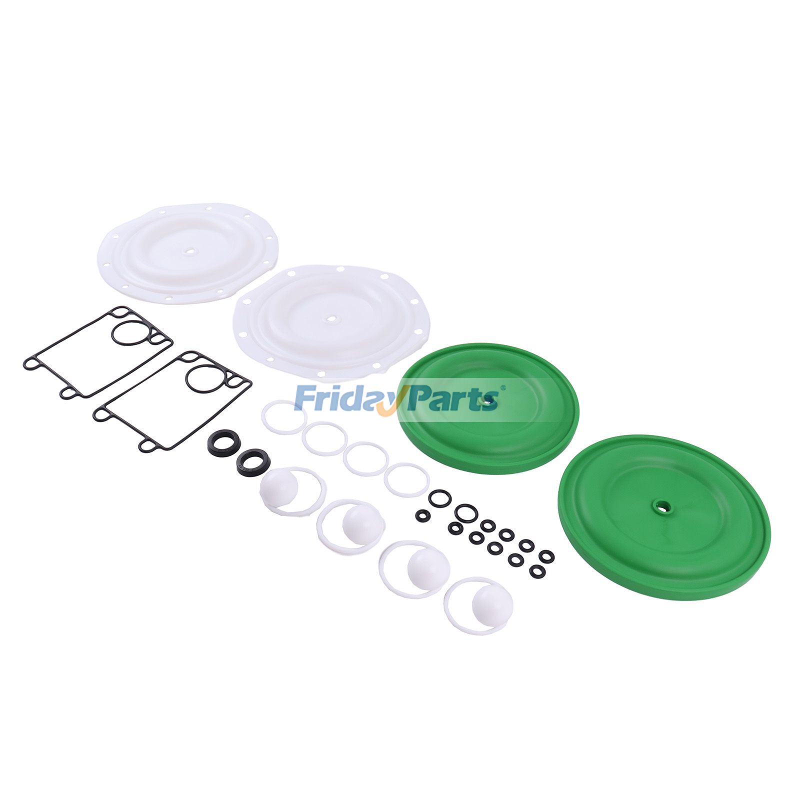 Fluid Section Service Kit 637396-TT for Ingersoll Rand ARO PTFE Air Operated Double Diaphragm Pump