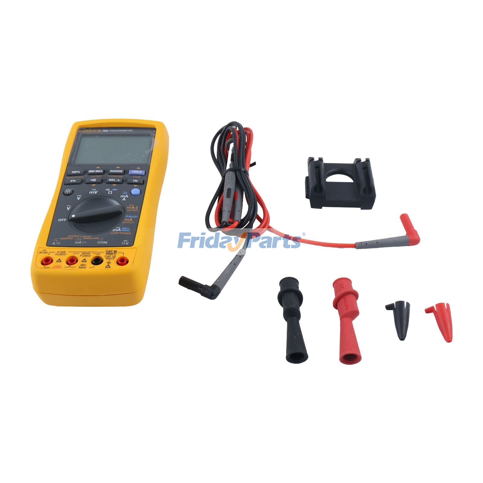 Multímetro digital y calibrador de lazo mA Fluke 789 ProcessMeter con alimentación de lazo de 24 V para control de procesos industriales