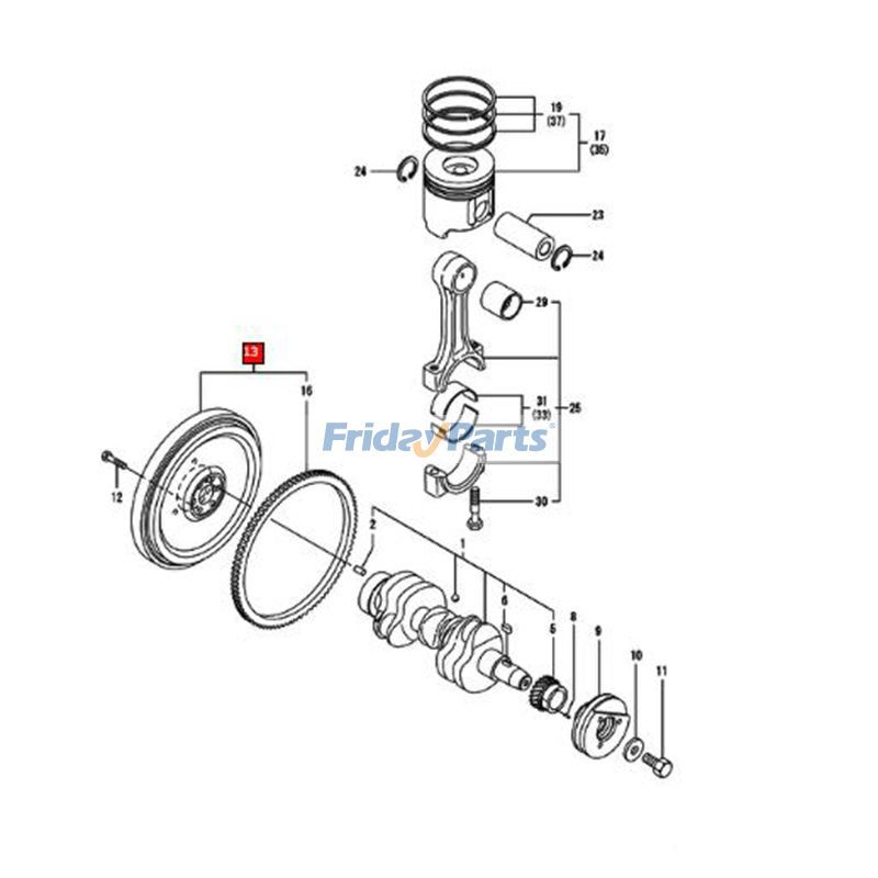 Flywheel Assembly for Engine