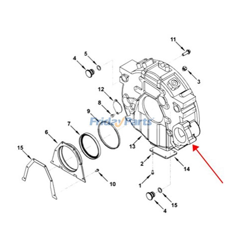Flywheel Housing Cummins5.9G QSB5.9 for Engine