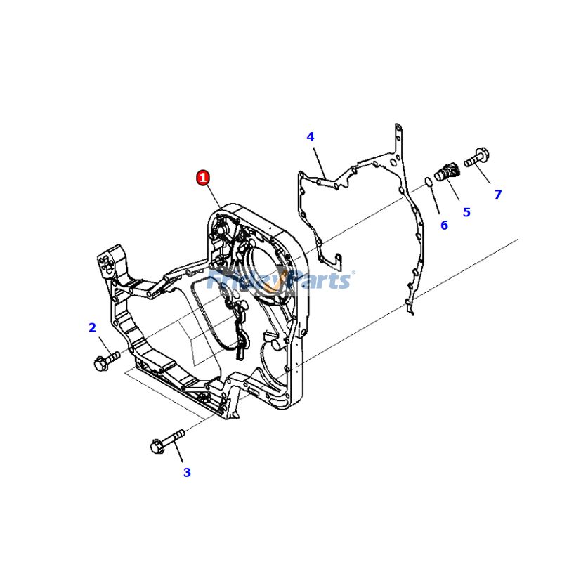 Carcasa del volante 6745-22-3110 para motor Komatsu SAA6D114E-5A SAA6D114E-6 Excavadora PC360LC-10 PC390LC-10 PC390LL-10 Para KOMATSU