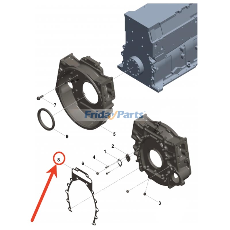 Joint de carter de volant moteurpour Moteur
