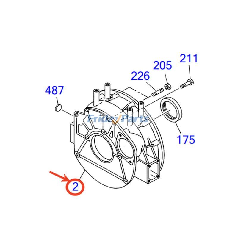 FridayParts Schwungradgehäuse I8-97218-1121