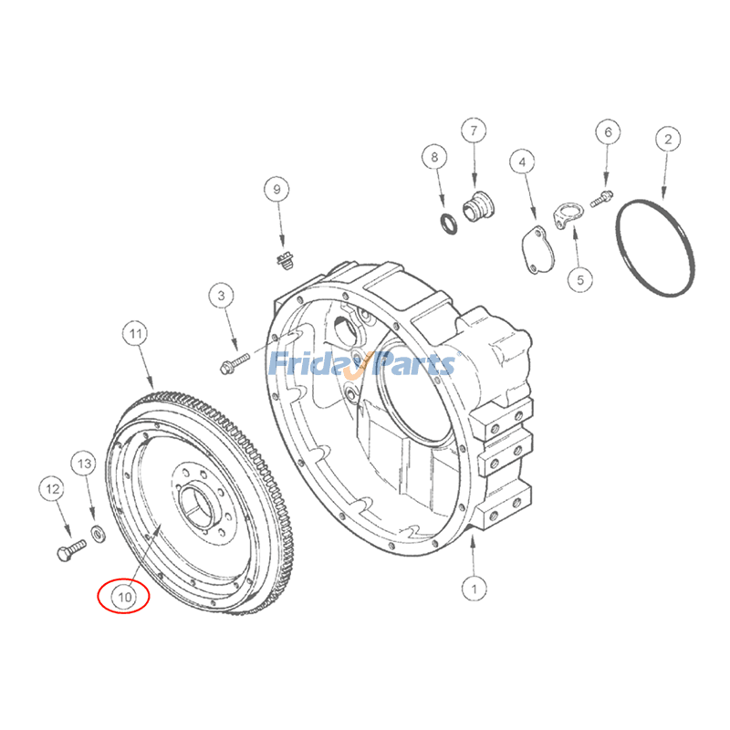 Flywheel Sprayer For CASE Engine,Other Construction Equipment