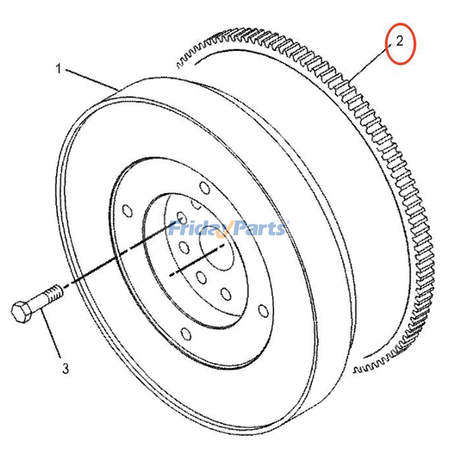 Flywheel Gear for Compactor,Engine,Excavator,Loader,Motor Grader,Off-Road Truck,Skidder,Tractor
