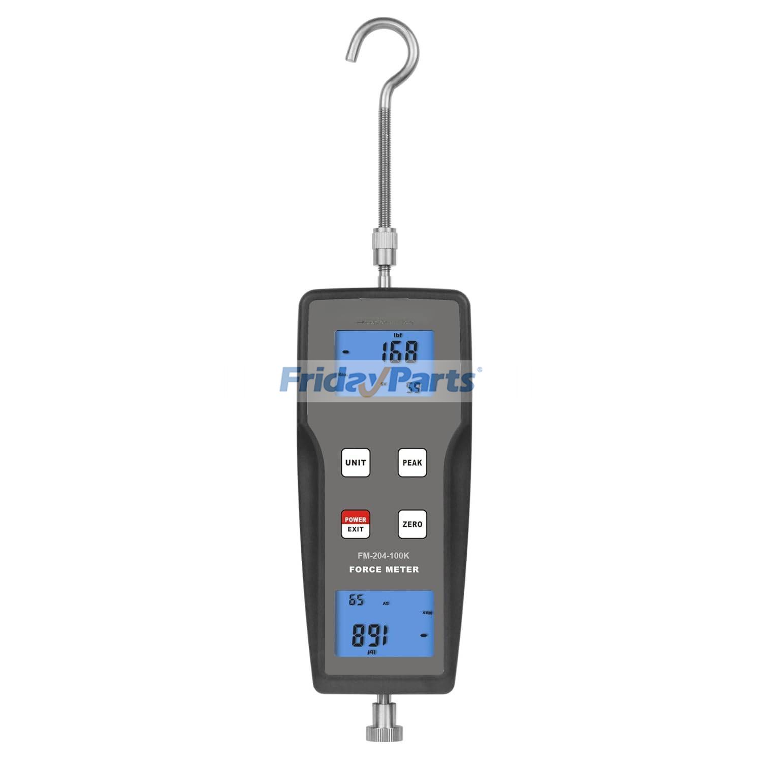 Dynamomètre numérique FM-204-100K 980N 100kgf 220Lbf Jauge de force de poussée et de traction Mode de suivi de pointe Précision de 0,5%