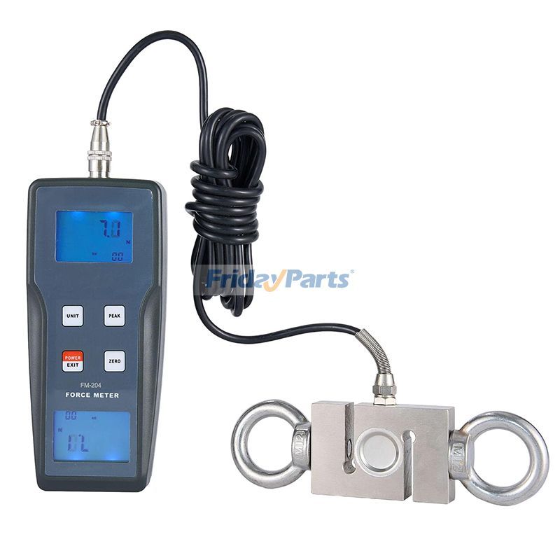 Dynamomètre numérique FM-204-500K 4900N 500kgf 1100Lbf Jauge de force de poussée et de traction Mode de suivi de pointe Précision de 0,5%