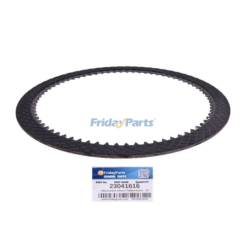 Plaque de disque de transmission Allison 23041616 de rechange pour camion, excavatrice, chargeur, tracteur