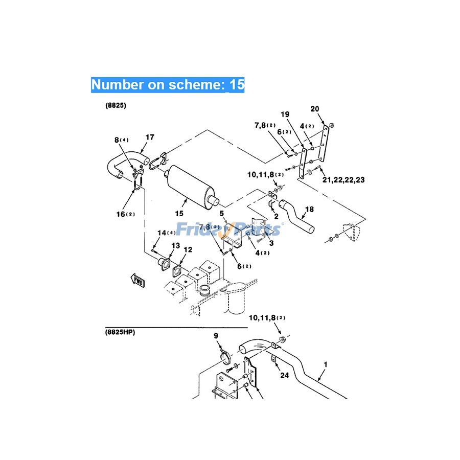 Muffler Silencer for Tractor