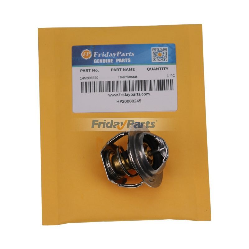 Termostato 82 °C SBA145206220 para motor CASE ISM N844 Cargadora 410 420 SR130 SR150 SR160 Tractor DX31 DX34 DX35 DX48 DX55 DX60