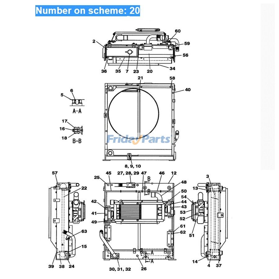 Refroidisseur d'huile hydraulique pour excavatrice Case CX225SR CX210B CX210BLR CX210BNLC LN001800pourPour CASE