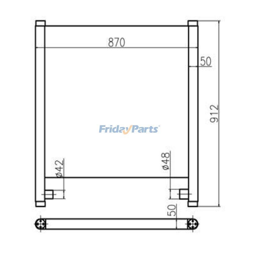 Hydraulic Oil Cooler for Excavator