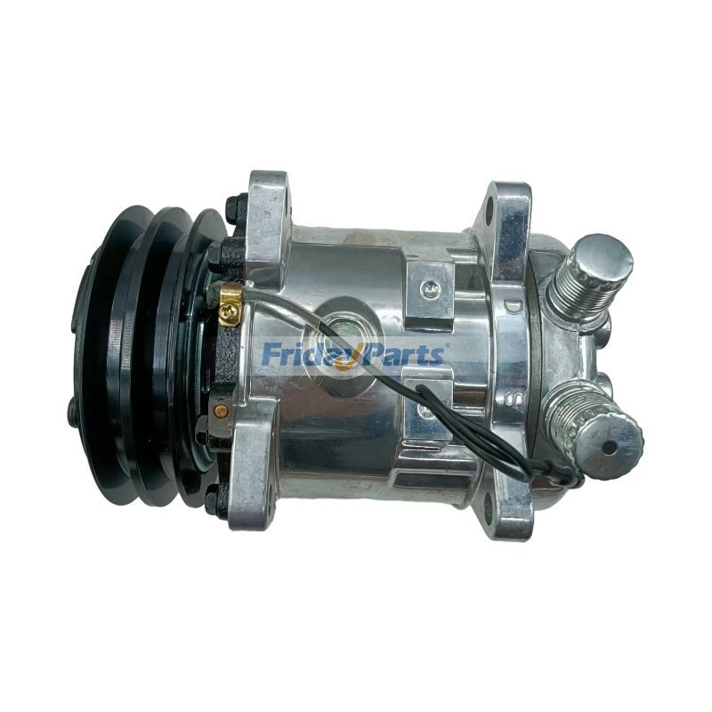 FridayParts 12V SD5H11 A/C Compressor Skid Steer