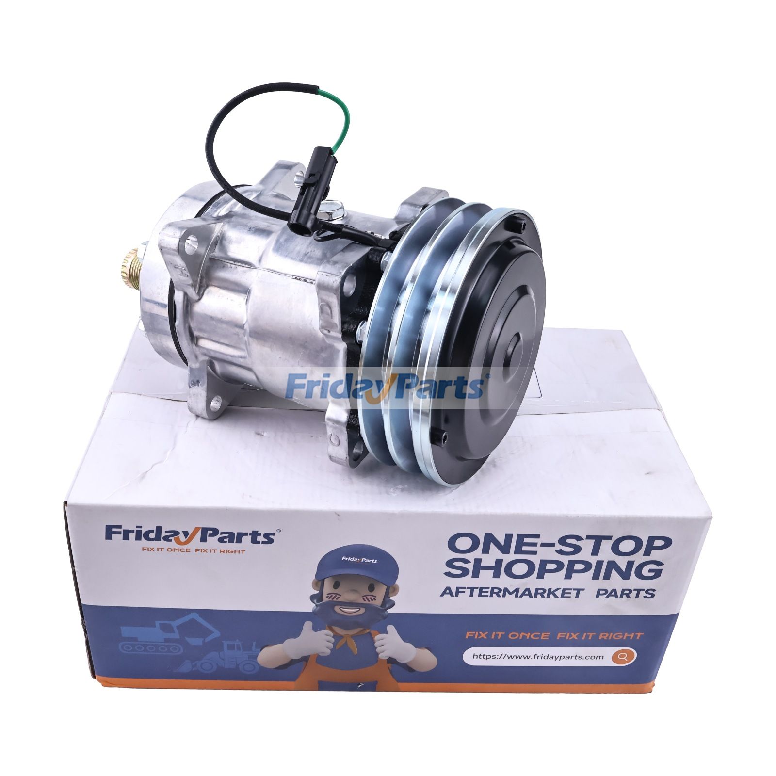 SD7H15 A/C Compressor 86983967 for CASE Wheel Loader 521D 621D 821C 921C 921E Dozer 1150K 1650L 850M LT