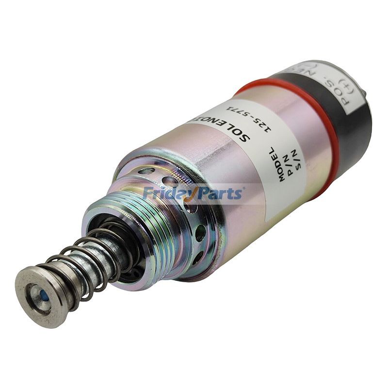 Solenoide de corte de combustible de 12 V 125-5771 para motores Caterpillar CAT 3114 3126 3116 3126B 3126E Pavimentadora de asfalto AP-1000 AP-1050