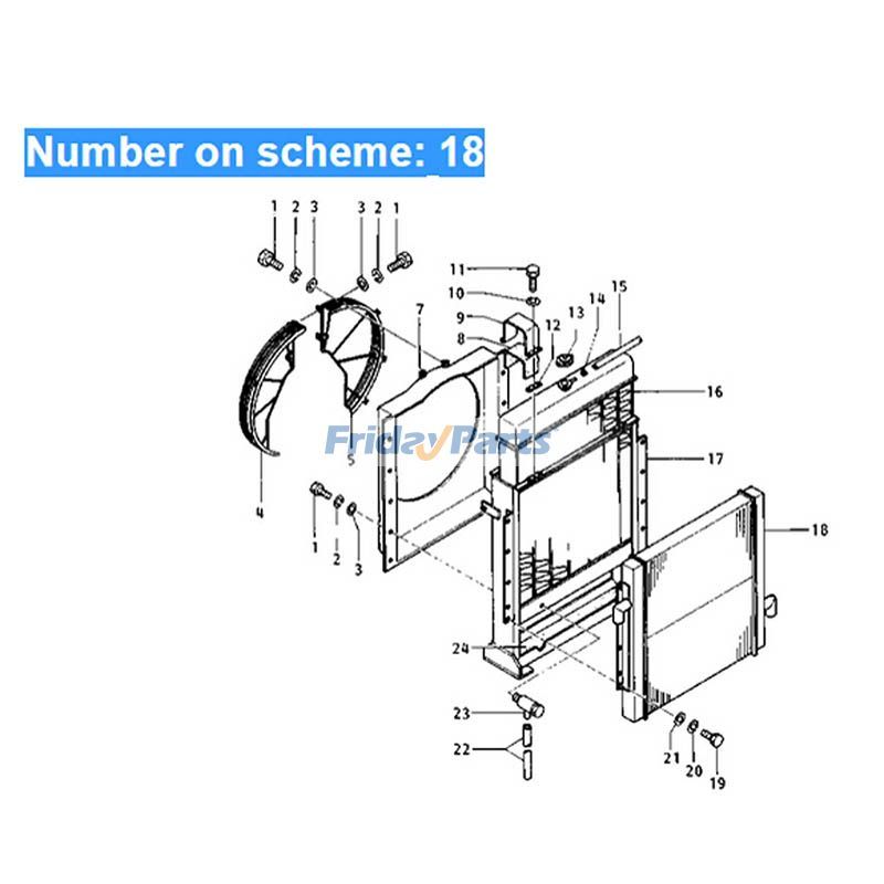 FridayParts Hydraulikölkühler