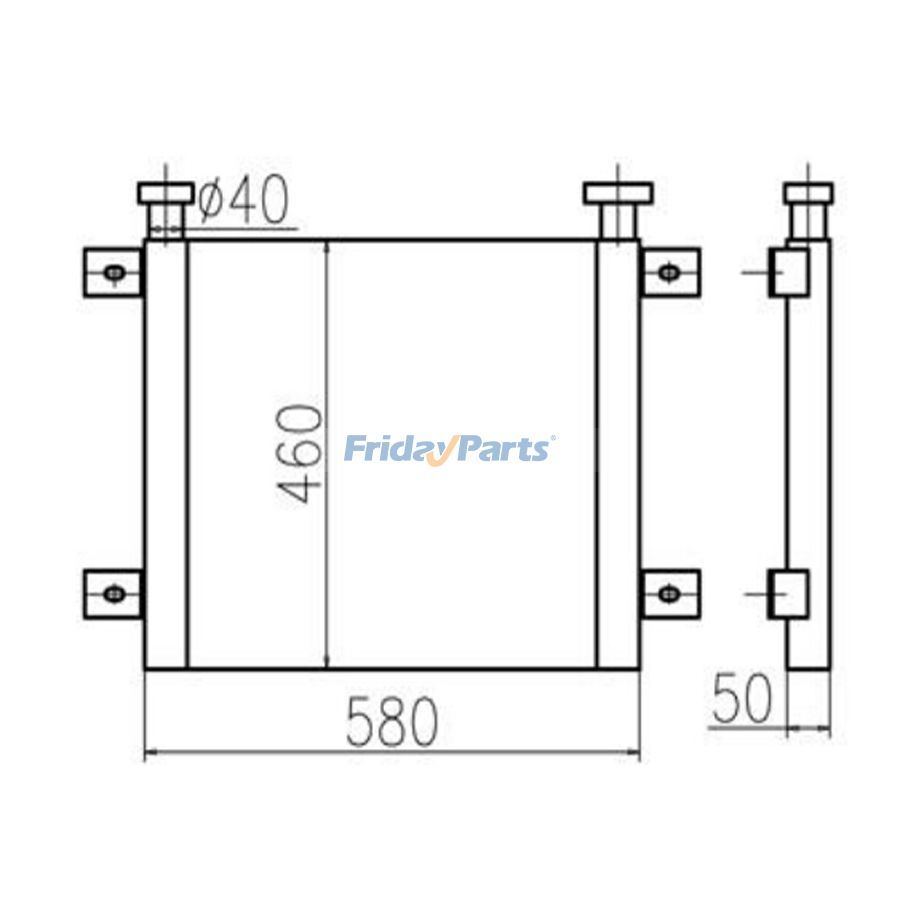 FridayParts erpillar CAT Hydraulikölkühler