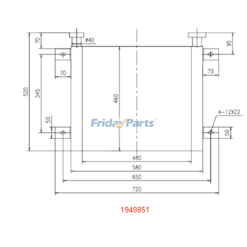 Refroidisseur d'huile hydraulique CAT erpillar de FridayParts